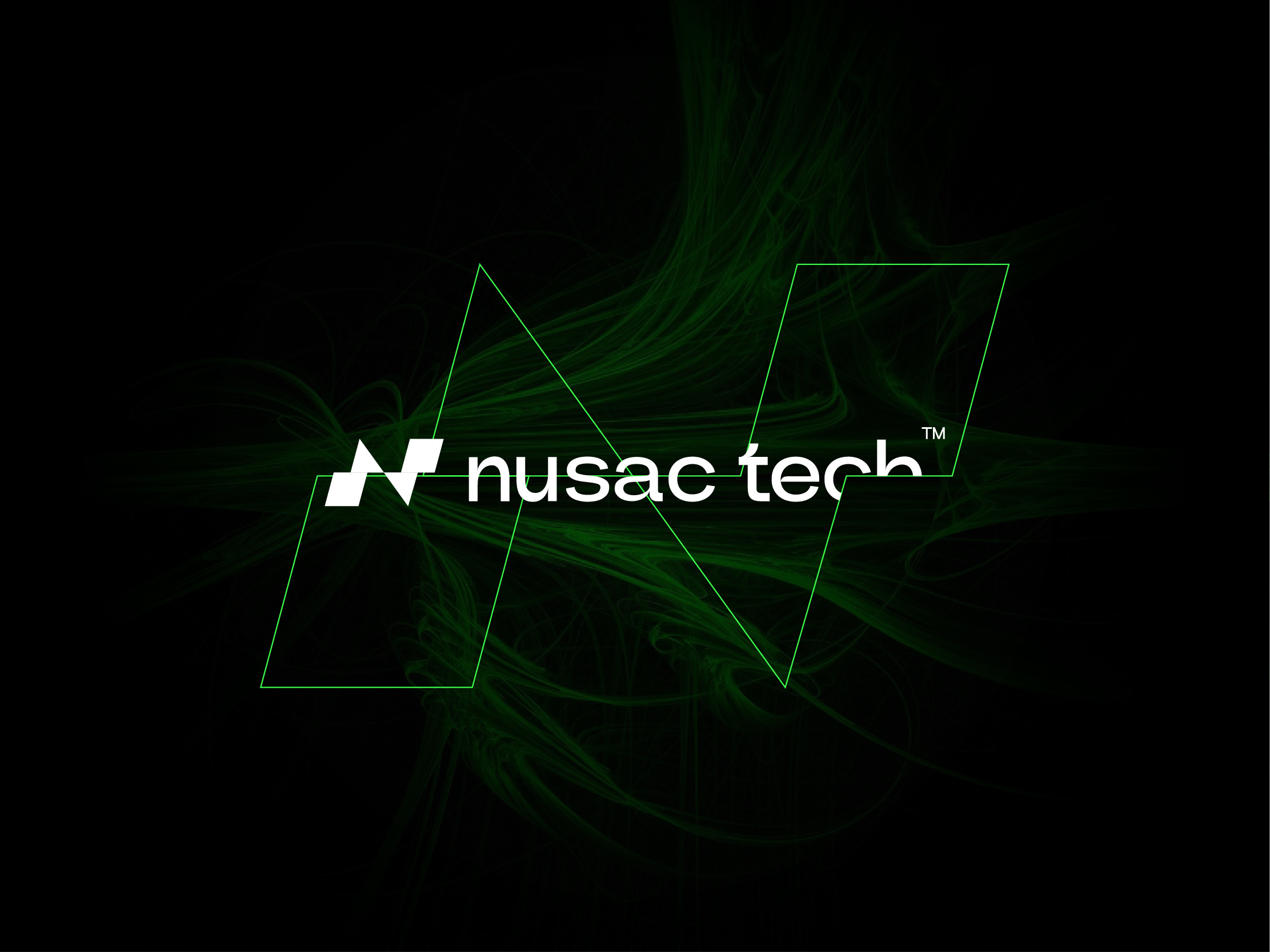 Nusac Tech - High Tech Company Branding & Identity brand guidelines brand identity clean creative logo dynamic branding forward thinking brand geometric logo geometric tech high tech logo letter mark logo minimalist modern visual identity n letter logo n logo n tech branding nusac tech tech branding tech company technology branding wordmark tech