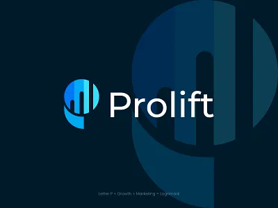Prolift – Growth-Driven Marketing Letter P Logo agency analytics logo brand identity branding business logo creative digital marketing branding growth logo letter p logo letter p marketing logo logo logo design marketing logo minimalist logo modern logo design p logo p logo design professional brand identity scalable business logo startup logo