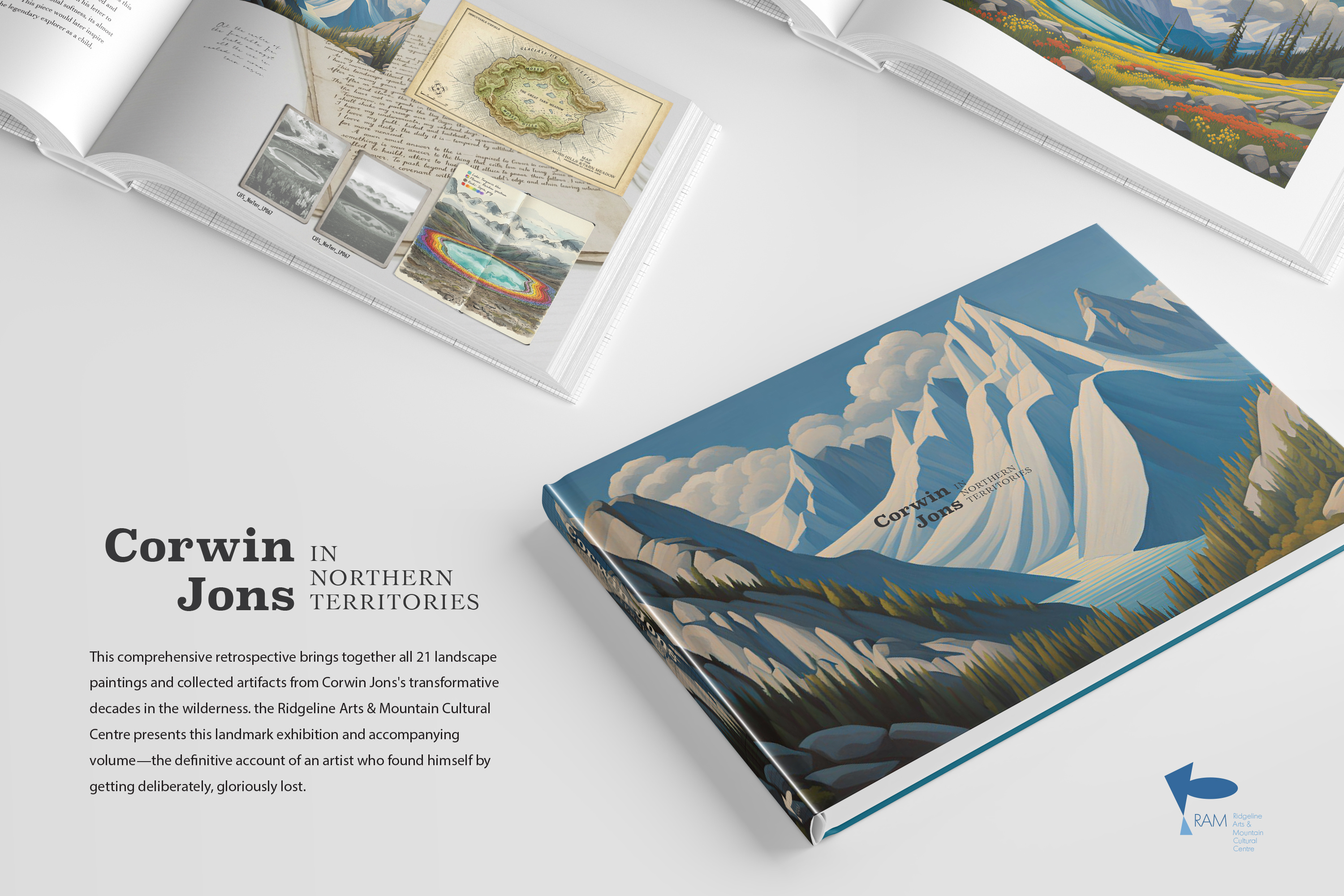 In Northern Territories botanist character development corwin jons crampon jon creative direction design explorer hike identity illustration legend of crampon jon thewayfindercompany typography world building