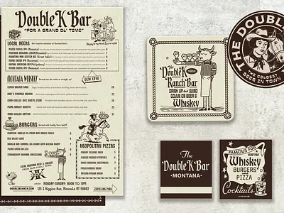 Double K Ranch Bar bar branding graphic design logo montana ranch