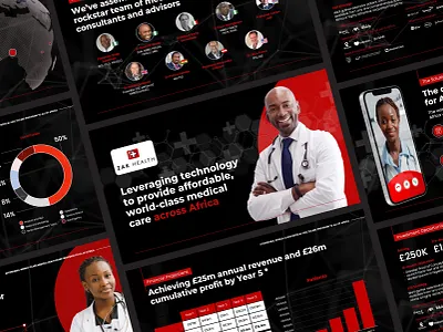 ZAK Health Investor Pitch Deck – Healthcare Presentation Design b2b presentation business presentation dark theme data visualization deck design health tech healthcare presentation investor deck medical pitch deck modern presentation pitch deck powerpoint design slide design startup pitch