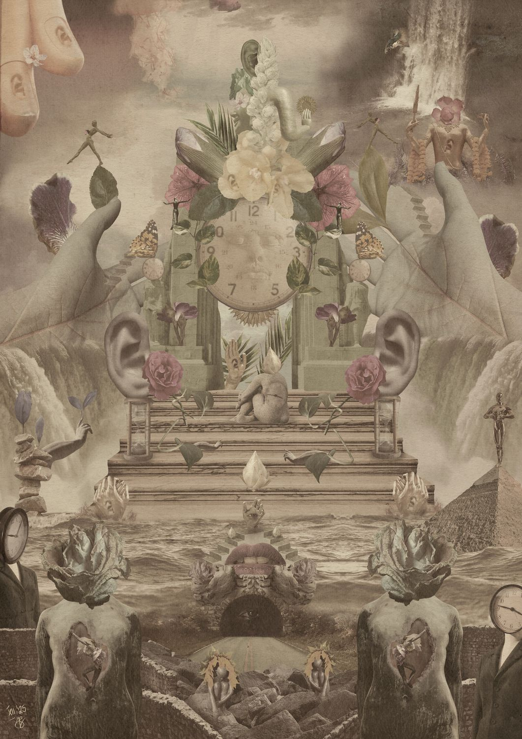 Ask That God (Empire of the Sun) ask that god book illustration collage concert poster digital collage digital illustration editorial illustration empire of the sun eots illustration music artwork music illustration music poster photomontage polscy ilustratorzy polska ilustracja poster spiritual surrealism