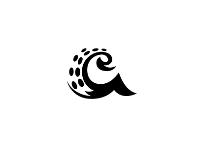 A and octopus a brand branding design elegant graphic design illustration letter logo logo design logotype mark minimalism minimalistic modern ocean octopus sea sign water