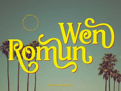 Wen Romun – Nostalgic Display Serif brand identity branding design display display font font graphic design illustration logo logotype retro serif type type design typeface typography ui