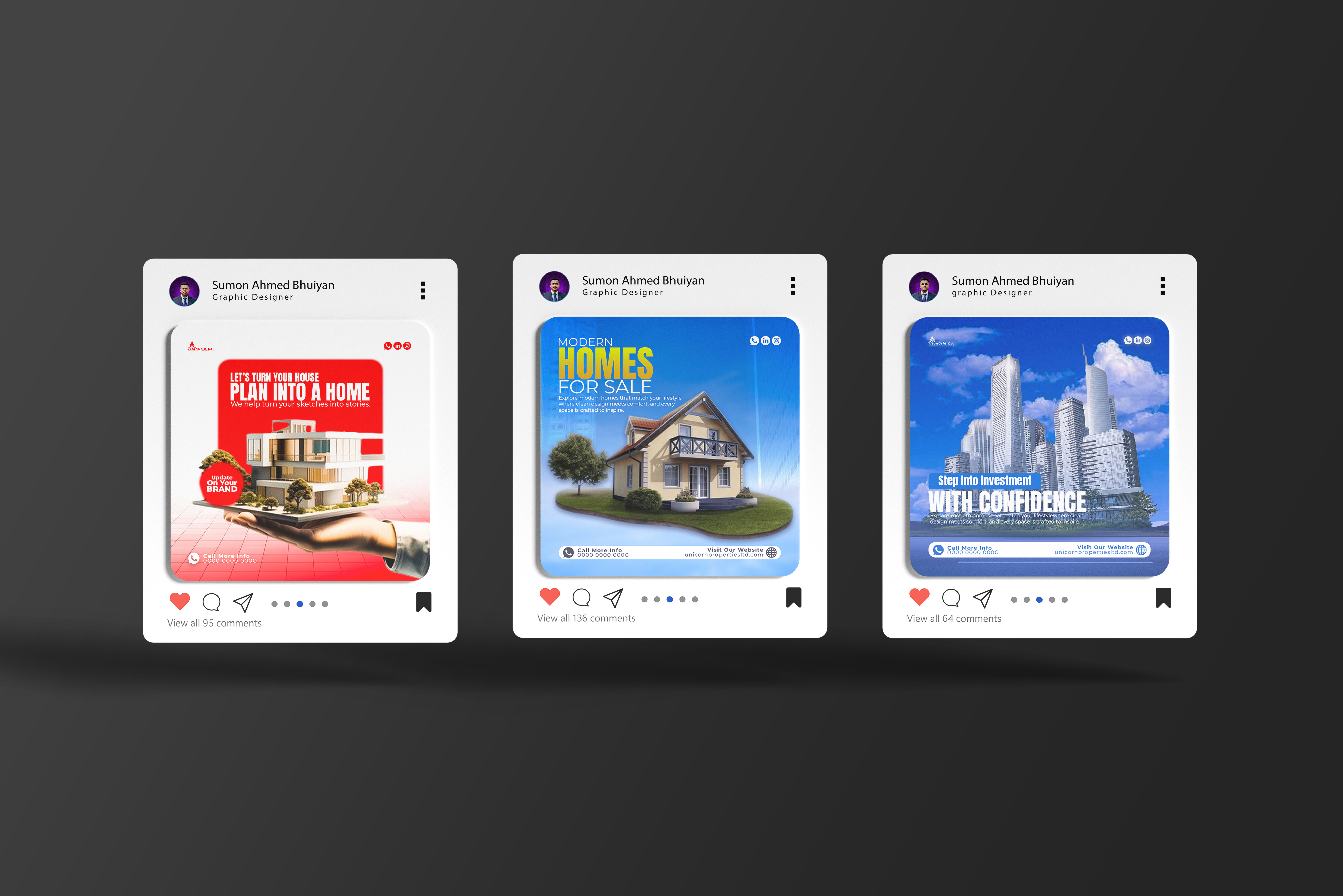 Real Estate Social Media Poster Design canadarealestate copenhagenproperty denmarkrealestate dreamhome globalproperty internationalrealestate kuwaitrealestate londonproperty luxuryhomes luxuryproperty modernhomes newhome propertyforsale propertyinvestment realestate torontorealestate ukrealestate usarealestate usproperty vectbhuiyan