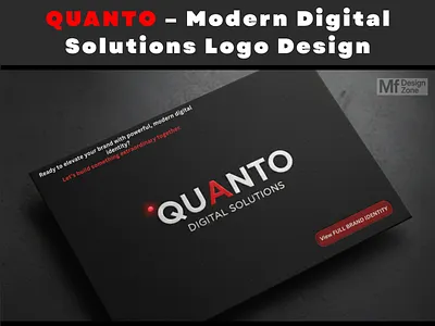 QUANTO – Modern Digital Solutions Logo Design 3d animation brand design brand identity branding creative logo digital agency graphic design logo logo design logo presentation minimalist logo modern logo motion graphics professional logo tech logo typography ui visual identity