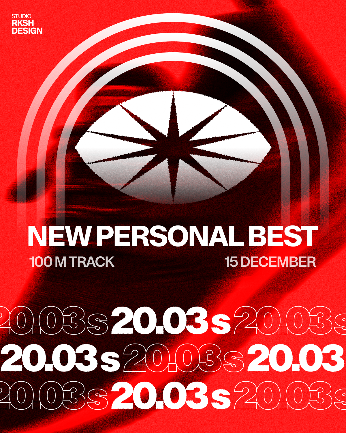 Personal Best - Poster Design branding creative design graphic design illustration poster sports typography