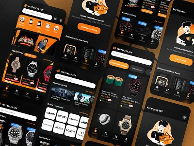 Design Exploration For Jamtangan.com branding design design system illustration jamtangan mobile app ui ui design uiux user interface vector visual