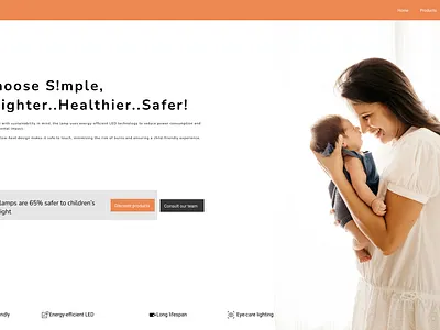 S!mple lamp-store landing page la ui