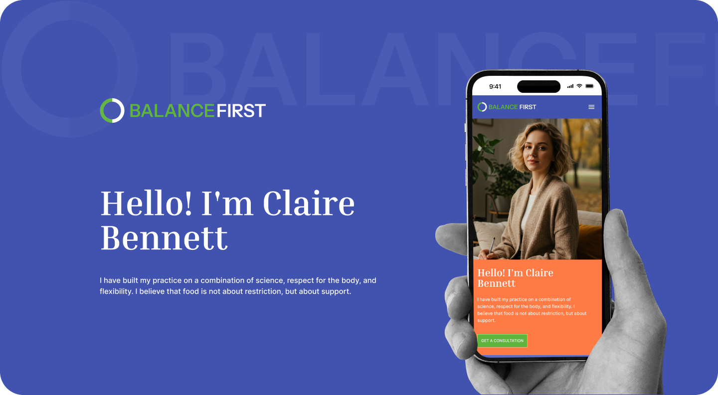 Balance First — Design & Webflow ui ux web design webflow