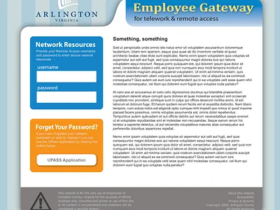 Arlington Employee Remote Portal (2008) employee government portal remote