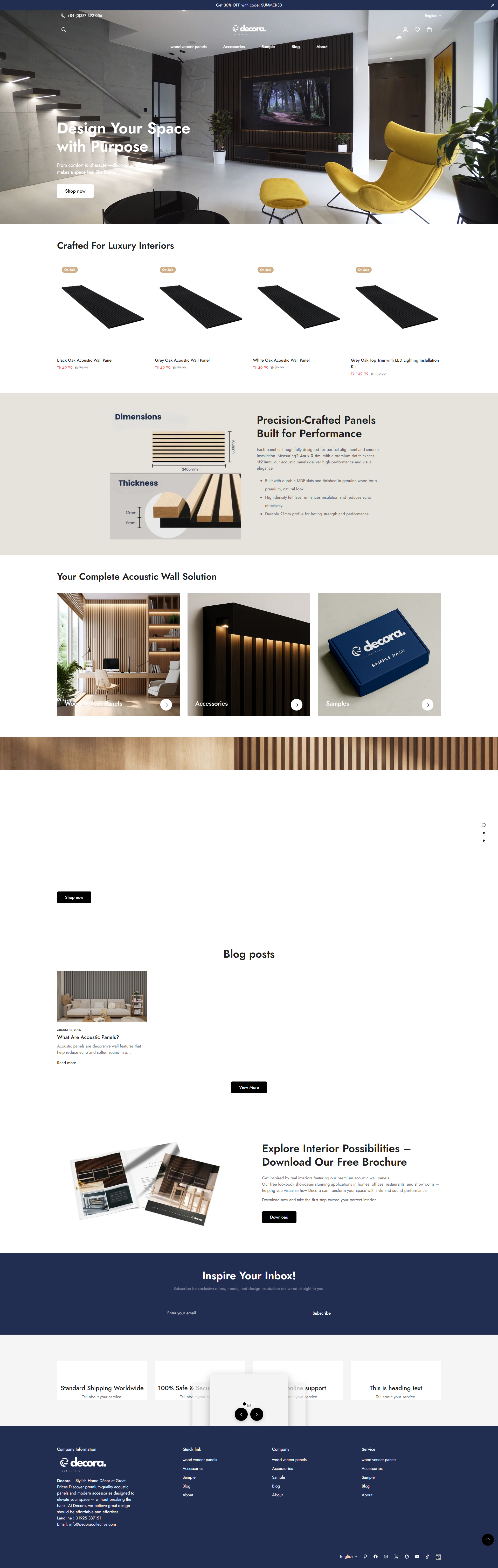 Shopify Decor store Design and redesign design gempages landing page pagefly replo shopify shopify developer shopify landing page