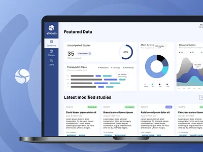 ESI Data - Clinical Research Management clinical dashboard design design sprint medical pharmaceutical research ui ux