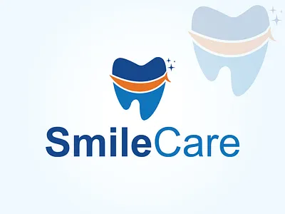 Dental Logo Design - SmileCare adobeillustrator brandidentity branding clinicbranding dentallogo graphic design healthcarebrand hospitallogo logodesign medicallogo vector