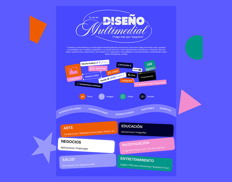 Diseño Multimedial - Infografía estatica ai branding daily ui design diseño uxui illustration music ui user profile ux