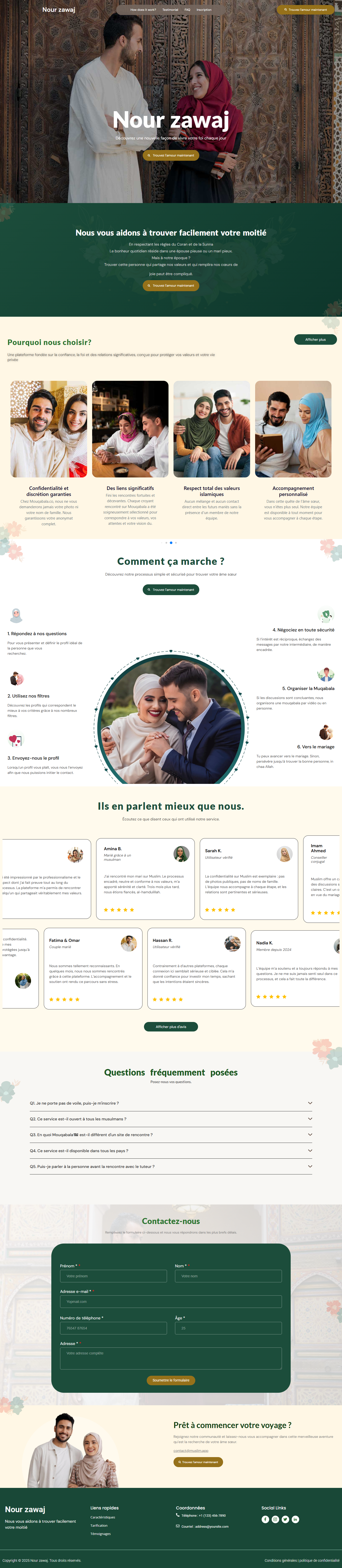 Muslim Marriage Bureau – WordPress Website Development figma to wordpress landing page web designer web developer website design website designer website developer wordpress design wordpress website