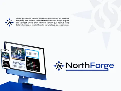 NORTHFORGE Logo Design | Modern, Minimalist Logo ai brand identity branding clean design corporate creative illustrator logo logo design logotype minimalist modern saas startup tech technology typography ui branding visual identity wordmark