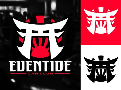 Torii Gate Logo | Eventide Car Club branding bushido car car club dasedesigns eventide icon japan japanese jdm logo design mark mascot nissan rising sun samurai sports logo sun symbol torii gate