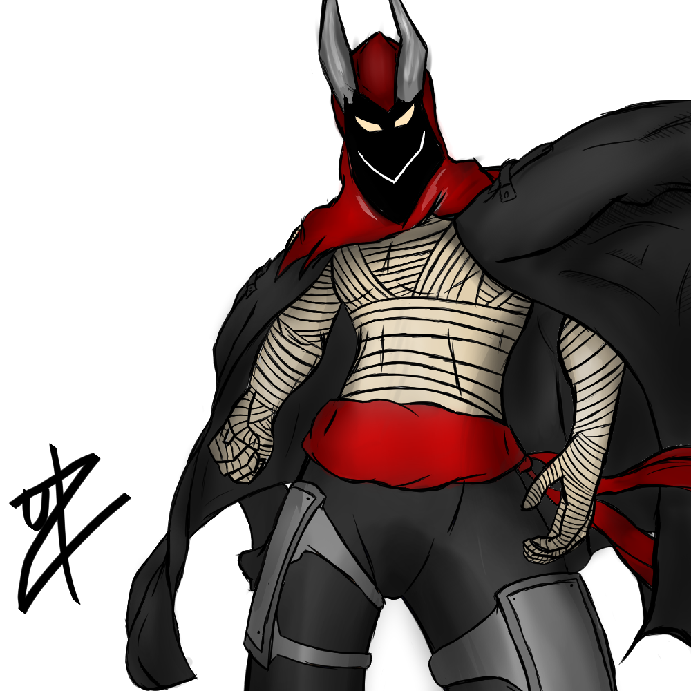 Atari (Oni, Colored) drawing illustration