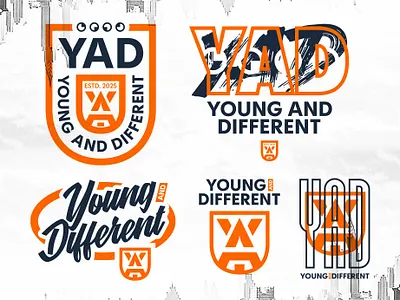 YAD (Young and Different) - Tees Design Product branding diy graphic design illustration logo product studio tees design vector