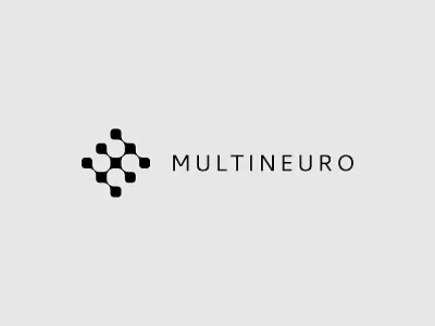 Multineuro abstract logo medicine modern neuro simple