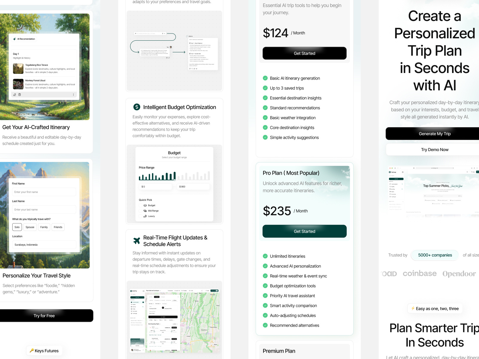 Example of Ai For Trip Planner Website Design