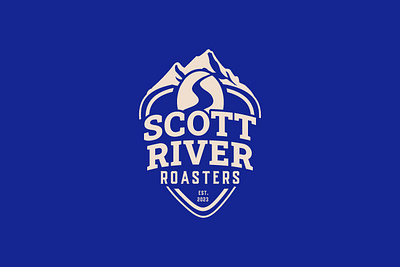 Scott River - Roasters beans branding cafe coffee coffee beans coffee branding coffee logo coffee shop design graphic design lettering logo logo design mountain river river logo roaster typography