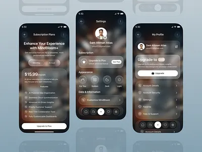 SaaS Mobile App Design ai product design ai saas app android app design app design b2b saas app interface design ios mobile mobile app mobile app design mobile ui premium saas ui saas app saas mobile app design ui design user experience ux design
