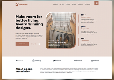 Hero Section - Design architecture design elementor web design wordpress