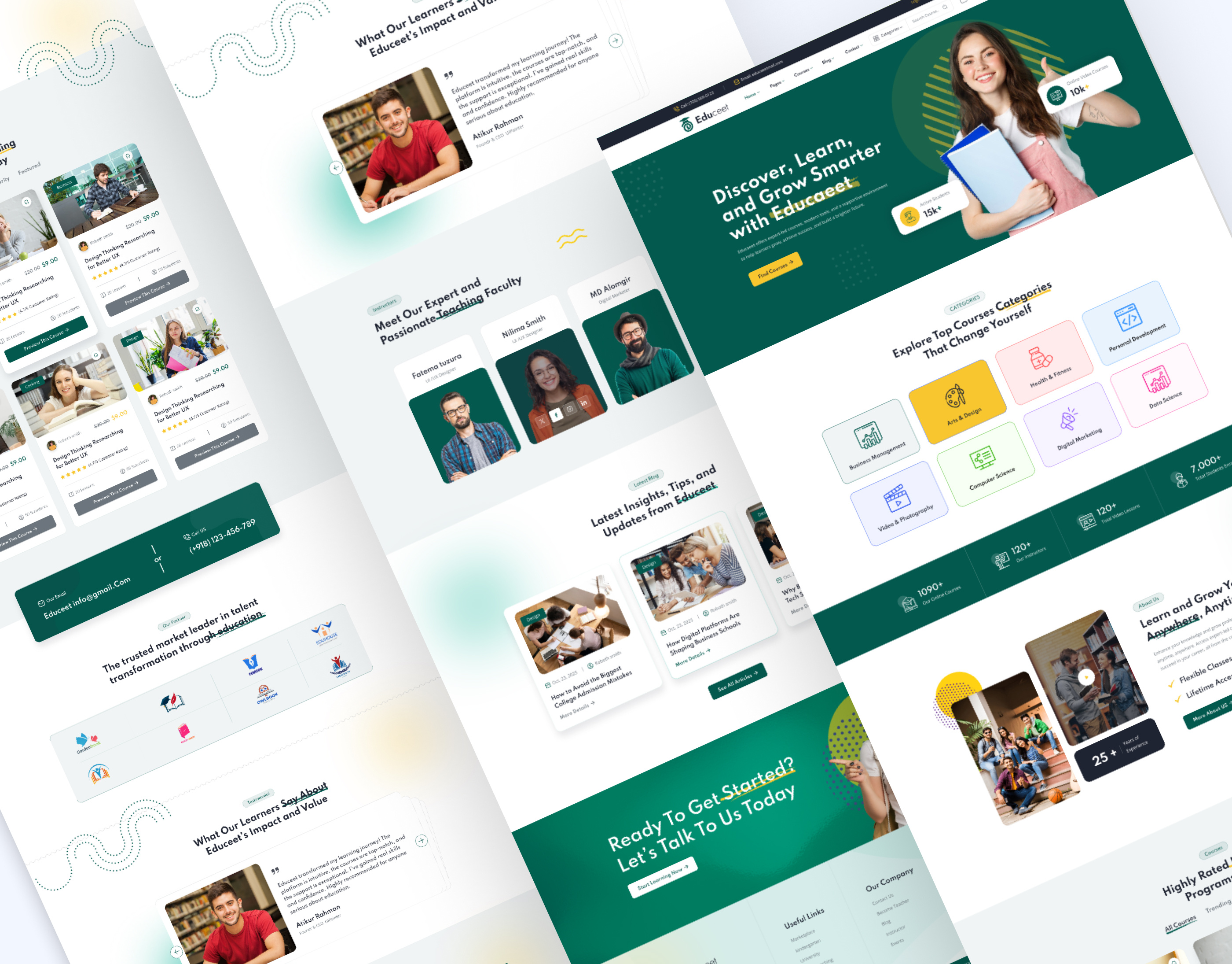 Example of Educeet – Next-Gen Online Courses & Education Landing page