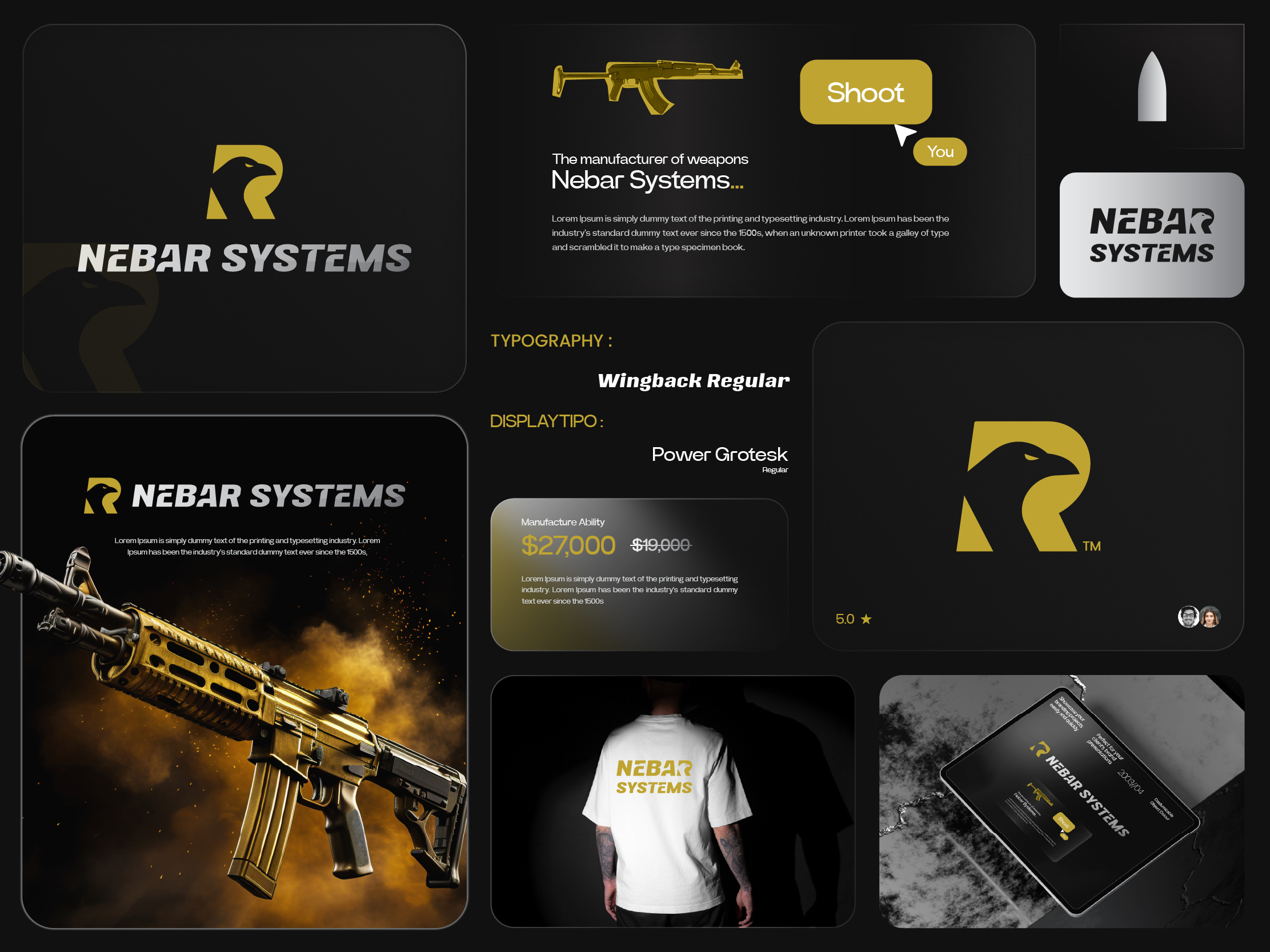 Nebar Systems - Defense Weapon Manufacture Branding aggressive looking clean branding creative logo creative weapon logo defence manufacture branding defense weapon logo gun logo letter r logo minimalist logo nebar systems power professional logo r with raven raven aggressive logo steel strenght strenght visual storytelling weapon brand identity weapon manufacture logo weapon visual identity