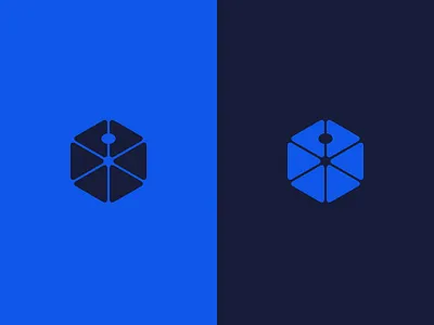 Discarded Sixdot Idea blue branding dice gambling graphic design hexagon identity logo logo design pip six dot sixdot