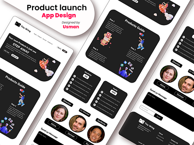 Product launch guide design figma figma app design figma website design ui ui design website website design