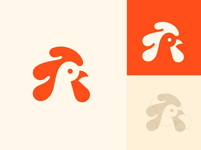 Rooster alex seciu bird bird logo branding exprimart fast food logo logo design logo designer rooster rooster head rooster logo