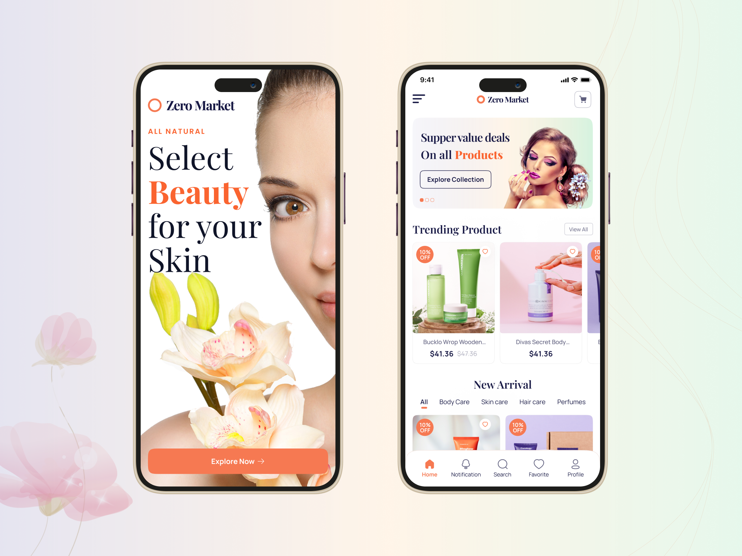 Example of Mobile App Design UI UX