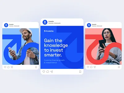 Investa: Social Media Visuals app app design daily ui design mobile app mobile app design mobile design mobile ui ui ui design ui ux uiux ux