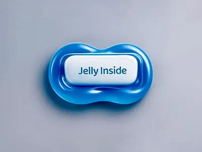 Jelly Squish🫟 3d animation bag balloon blue button cute design glass icon illustration jelly light liquid pill press soft squeeze ui water