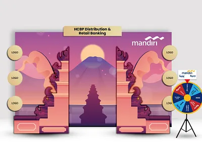 Backdrop Nyepi - Event Mandiri 3d animation branding graphic design logo