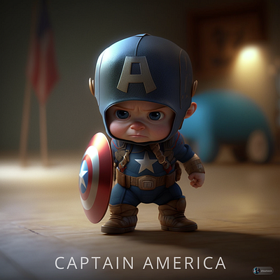 Marvel characters - Baby version 3d ai aiart artificialintelligence digitalart illustration marvel mcu superhero