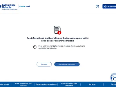 Assurance Maladie - French National Health (2022) assurance maladie démarche ihms ui ux échange de documents