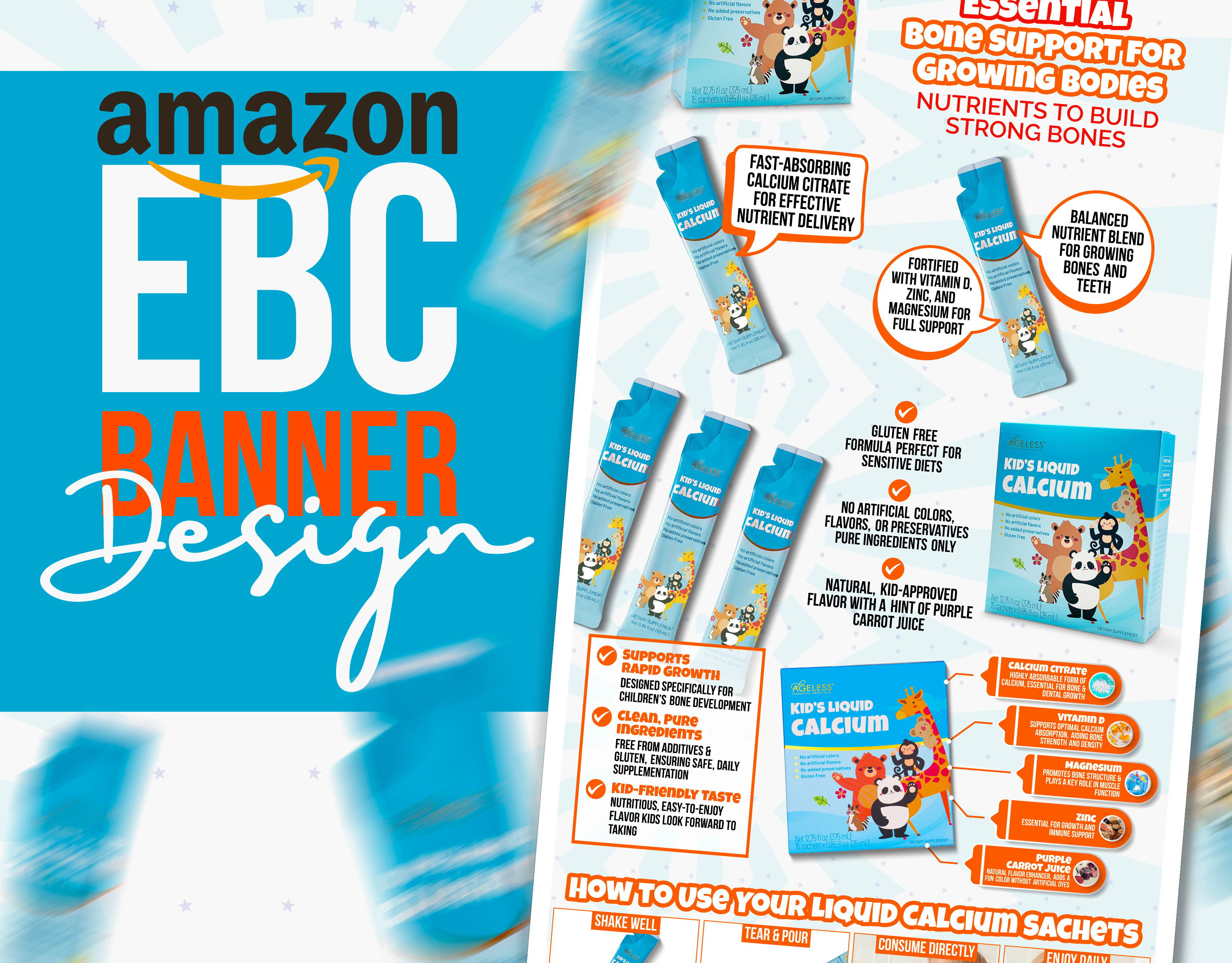 Amazon EBC Banner Design - High-Converting Layout