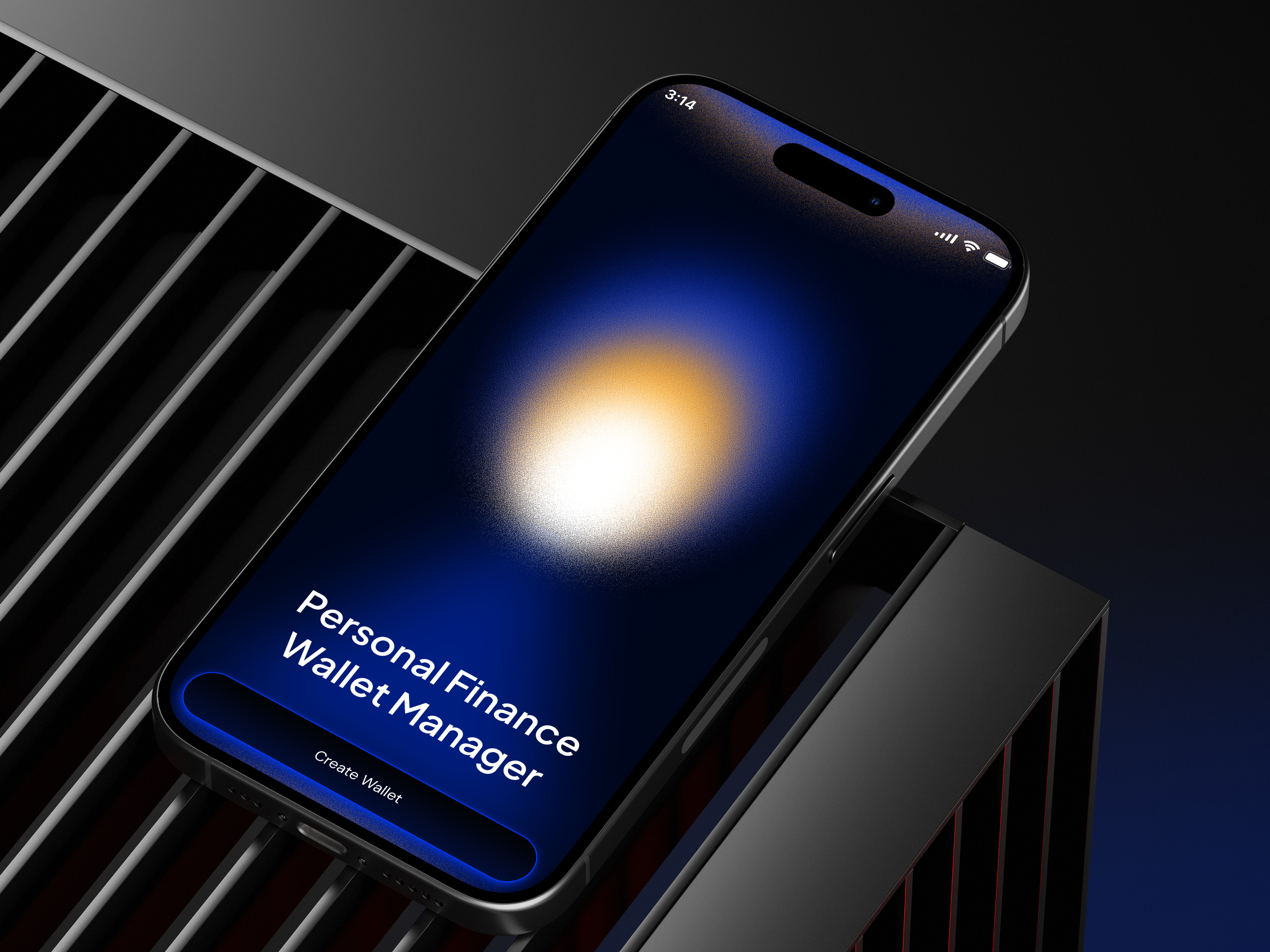 Fintech Onboarding Screen app interface dark ui dashboard design finance app fintech fintech ui ios app minimal ui mobile app design mobile ui money management onboarding onboarding screen personal finance product design ui ui ux ux wallet app