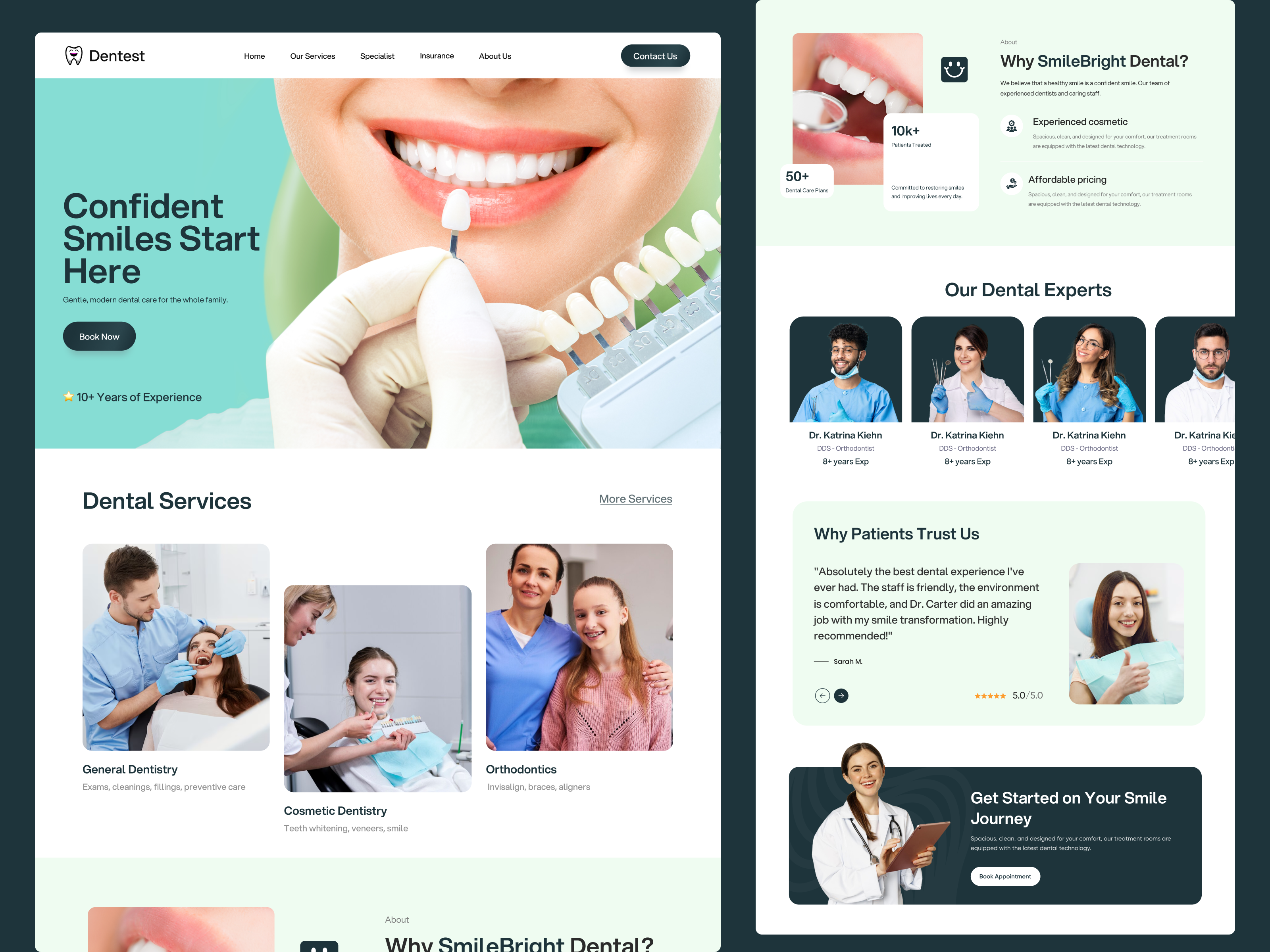 Example of Website Design (1 Page)