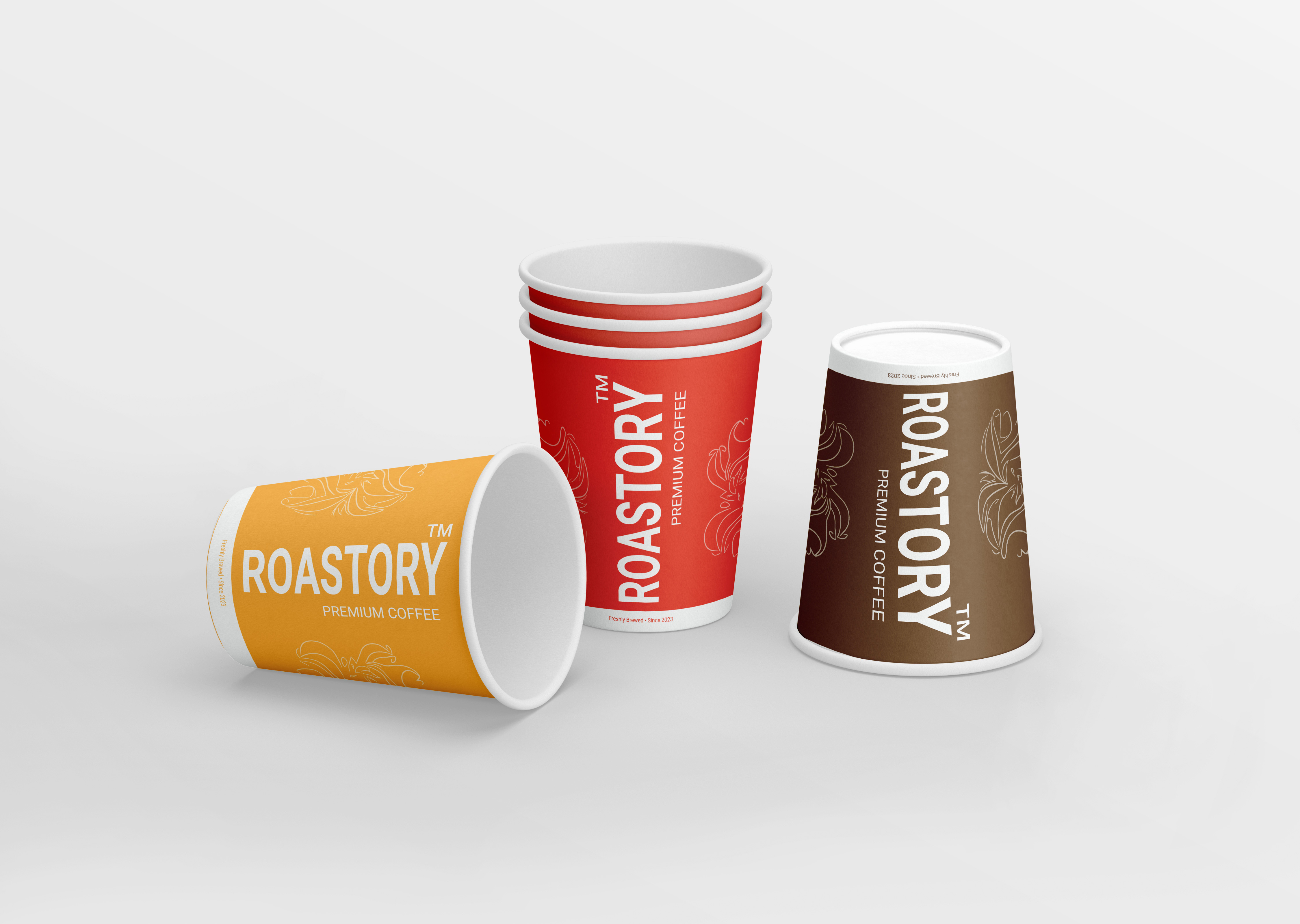 Coffee Cup Label Packaging & Branding branding graphic design label design labeldesign packaging packagingdesign product label product packaging