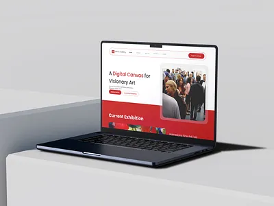 Painting Art Gallery Website Design | Modern Exhibition UI art gallery art website artists creative website exhibition website gallery ui homepage design landing page modern art painting ui design ui inspiration ux design