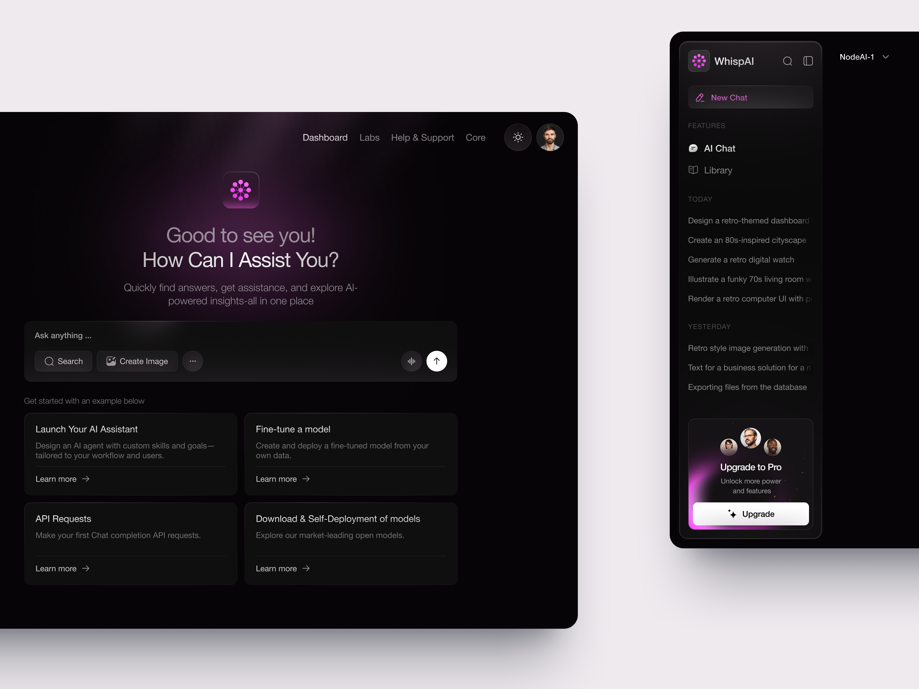 UI-UX for AI/ML Tools design interface product service startup ui ux web website