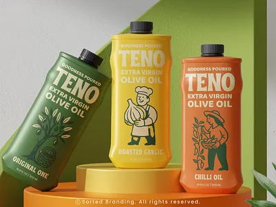 TENO - Packaging Design 3d branding design graphic design illustration logo typography vector