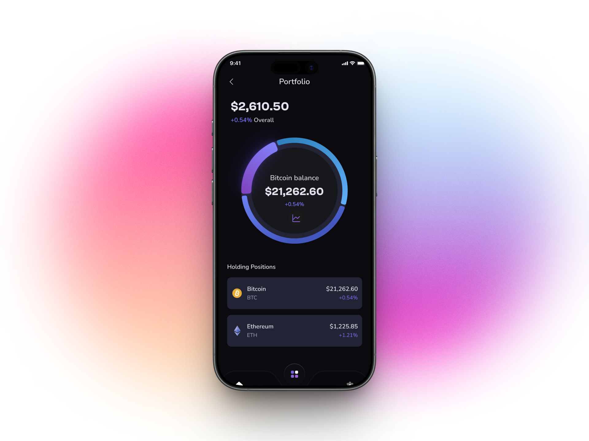 Crypto App: Trade with Confidence 3d motion graphics ui