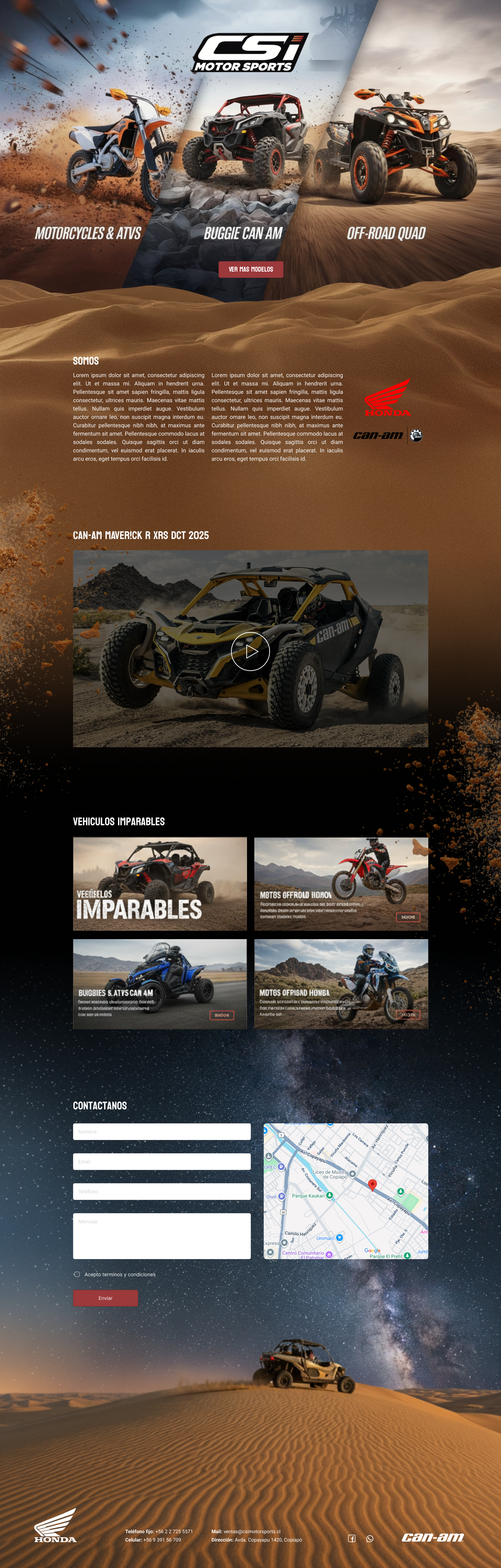 CSI MOTOR SPORTS cars design ui web design
