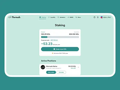 DeFi Staking Dashboard animation branding crypto design graphic design illustration logo ui ux
